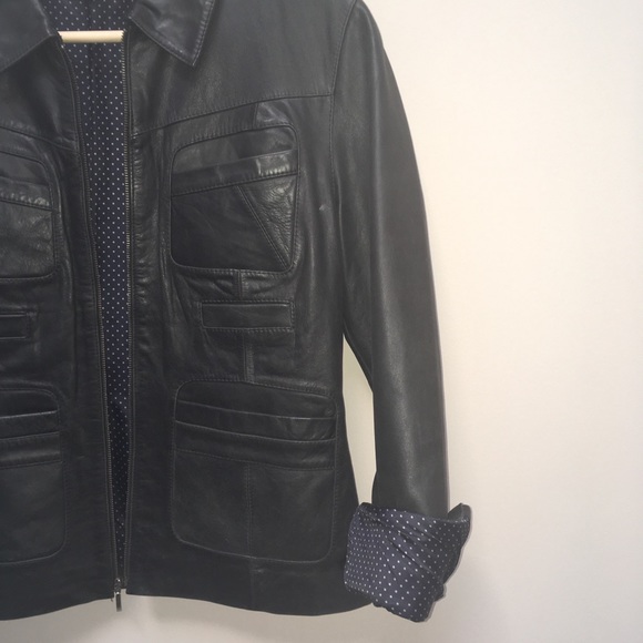 DKNY jeans leather jacket - Picture 4 of 7